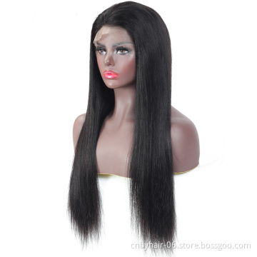 Virgin Cuticle Aligned Pre Plucked HD Full Lace Wigs, Straight Lace Frontal Brazilian Lace Front Human Hair Wigs For Black Women